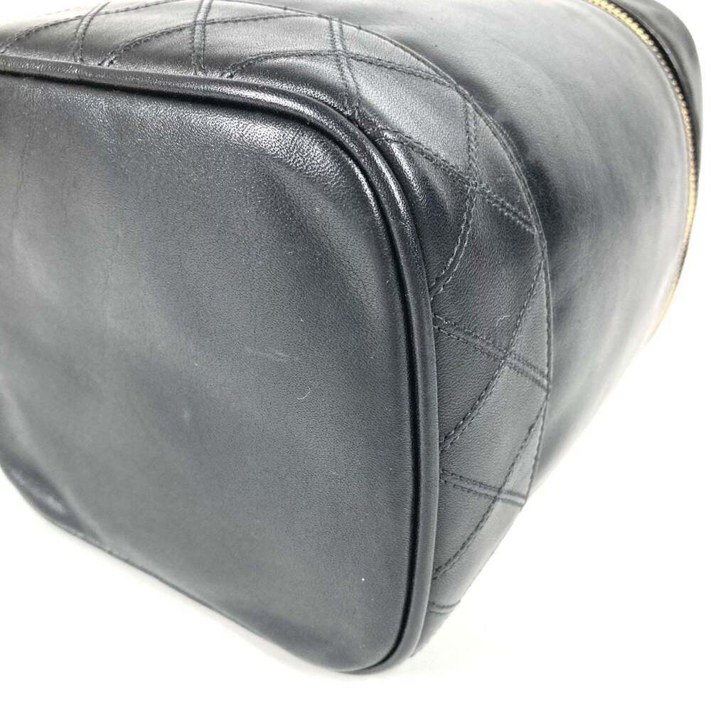 CHANEL Black Leather Logo Pouch - Picture 6 of 16
